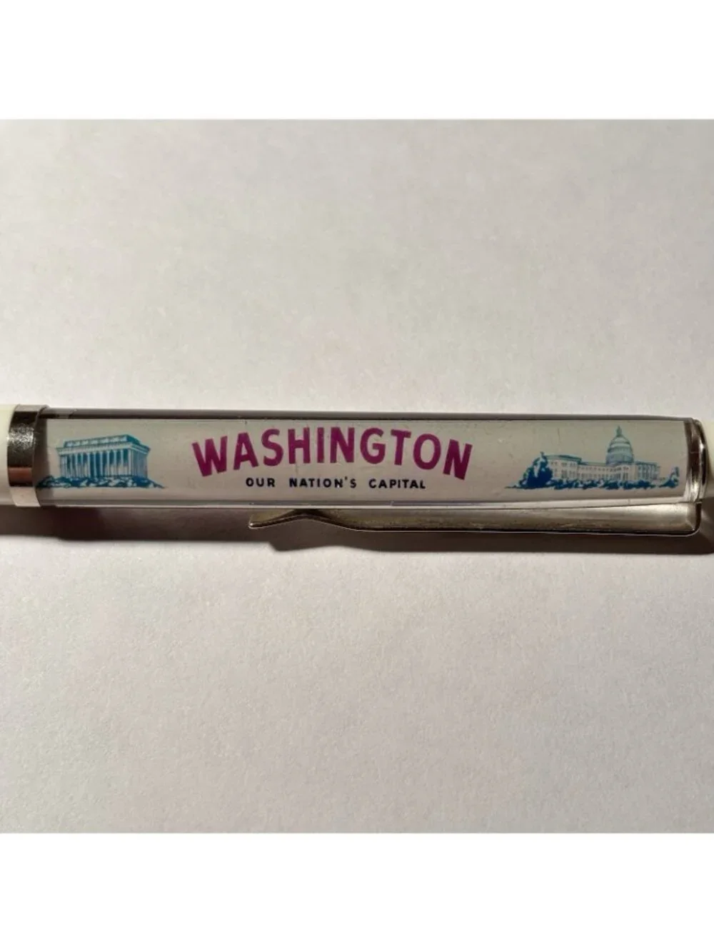 Washington DC Floaty Pen Nation's Capital 747 Airplane Moves by Capitol Vintage